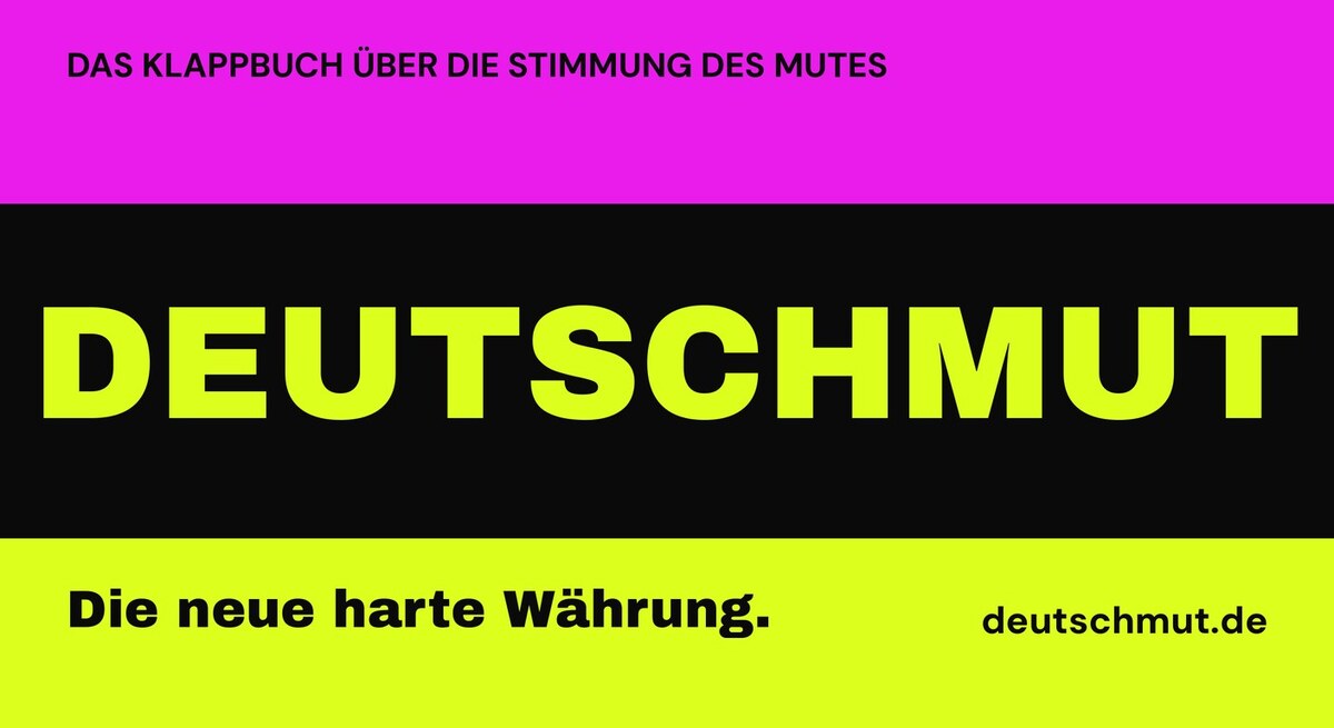Cover von DEUTSCHMUT, Die neue harte Währung, ein Klappbuch von Christopher Peterka